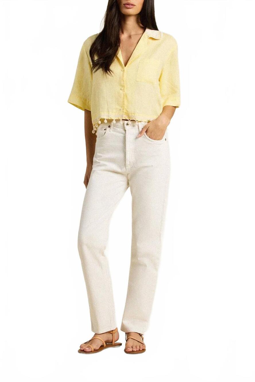 NEW TROVATA thia shirt in soleil linen